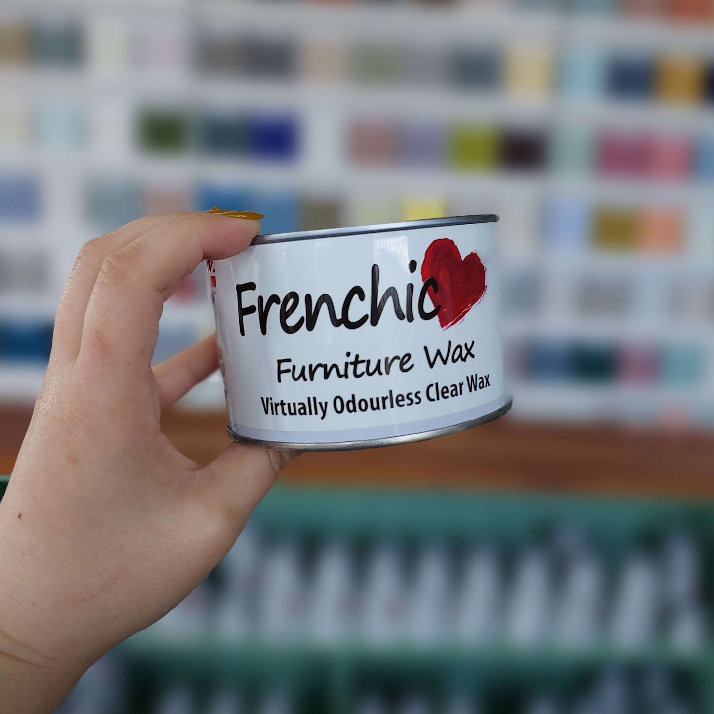 Frenchic, clear wax, odourless, furniture wax 
