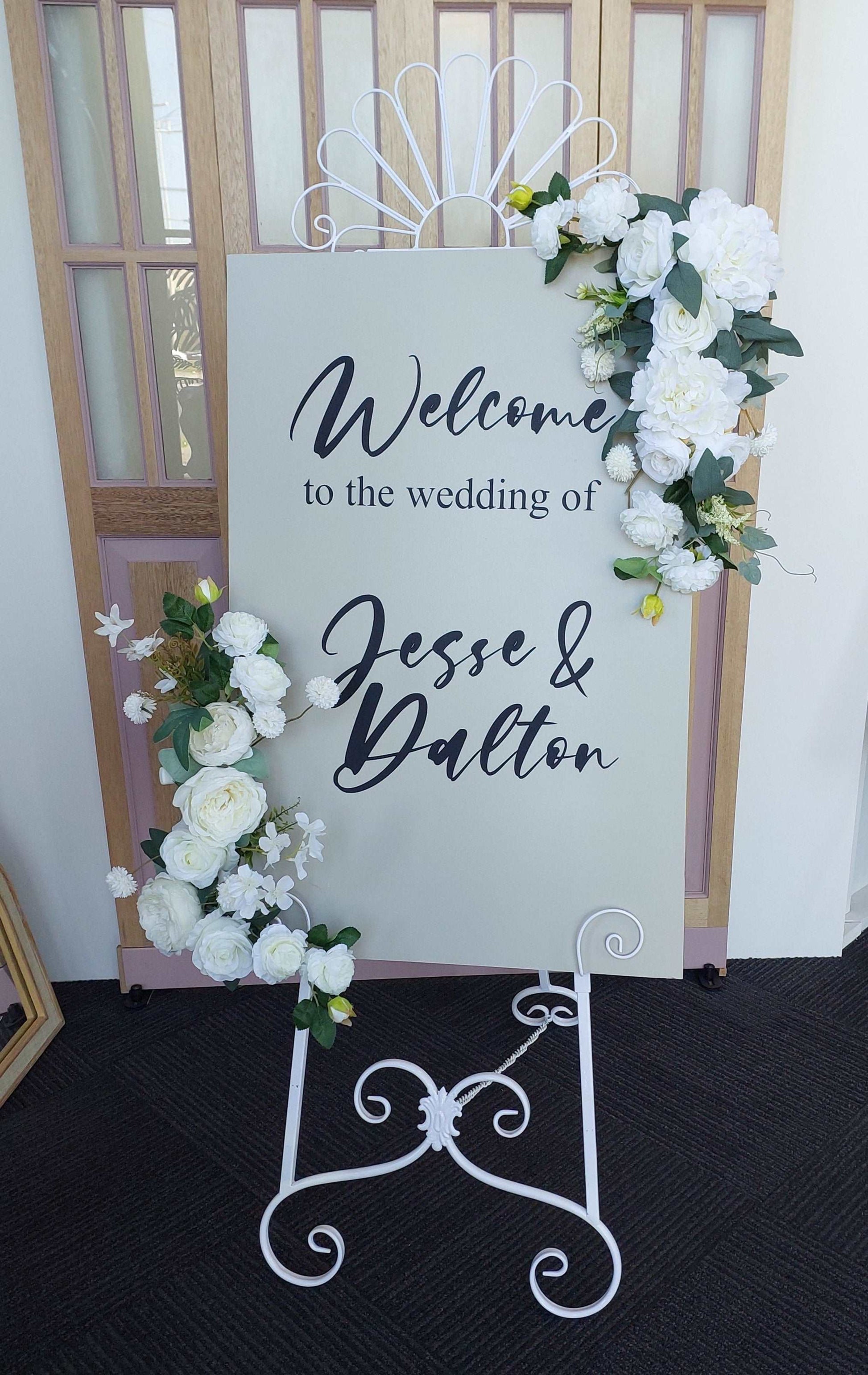 Hire - Earthy Nude Welcome Sign